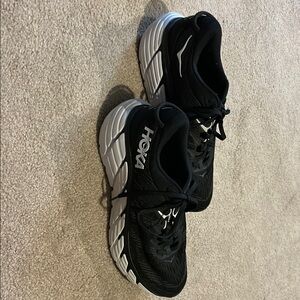 Hoka Men's Athletic Shoes - Black and White great condition size 8.5